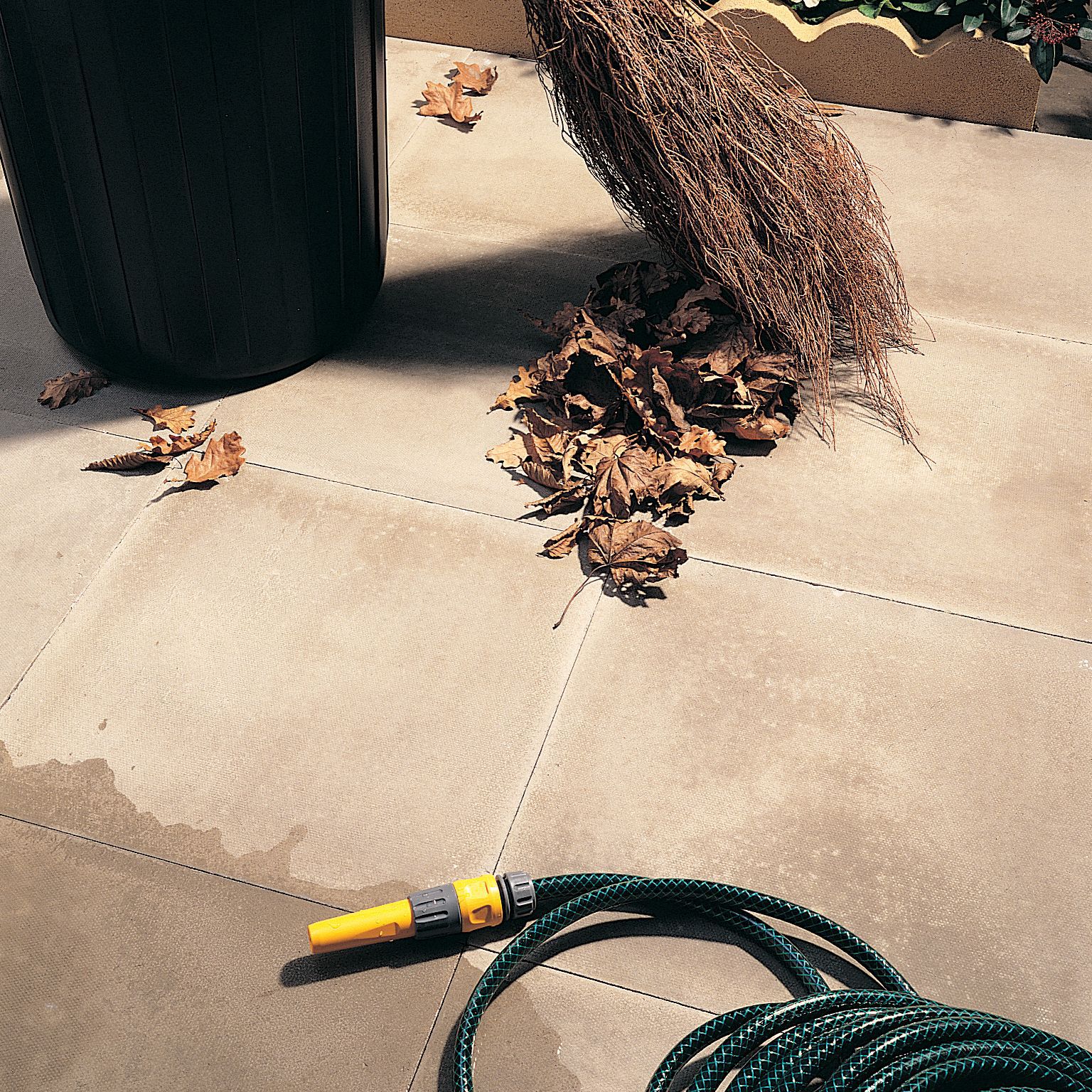 Peak Buff Reconstituted stone Paving slab (L)600mm (W)600mm