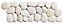 Pebble White Border tile, (L)300mm (W)100mm