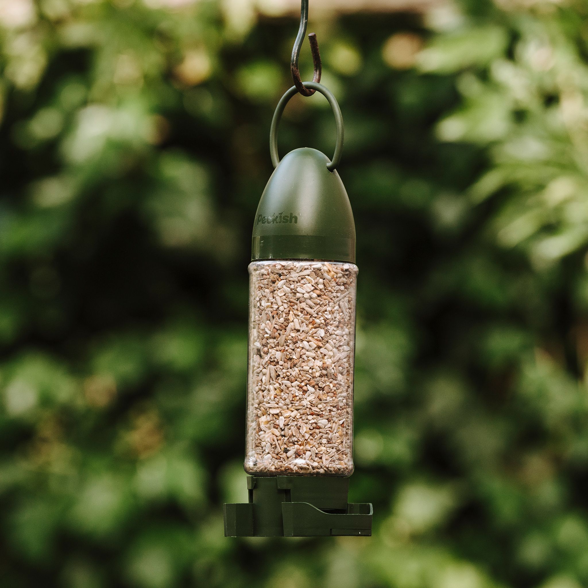 Peckish Complete Plastic Green Seed mix & feeder 0.4L