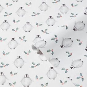 Penguin Christmas wrapping paper 4m