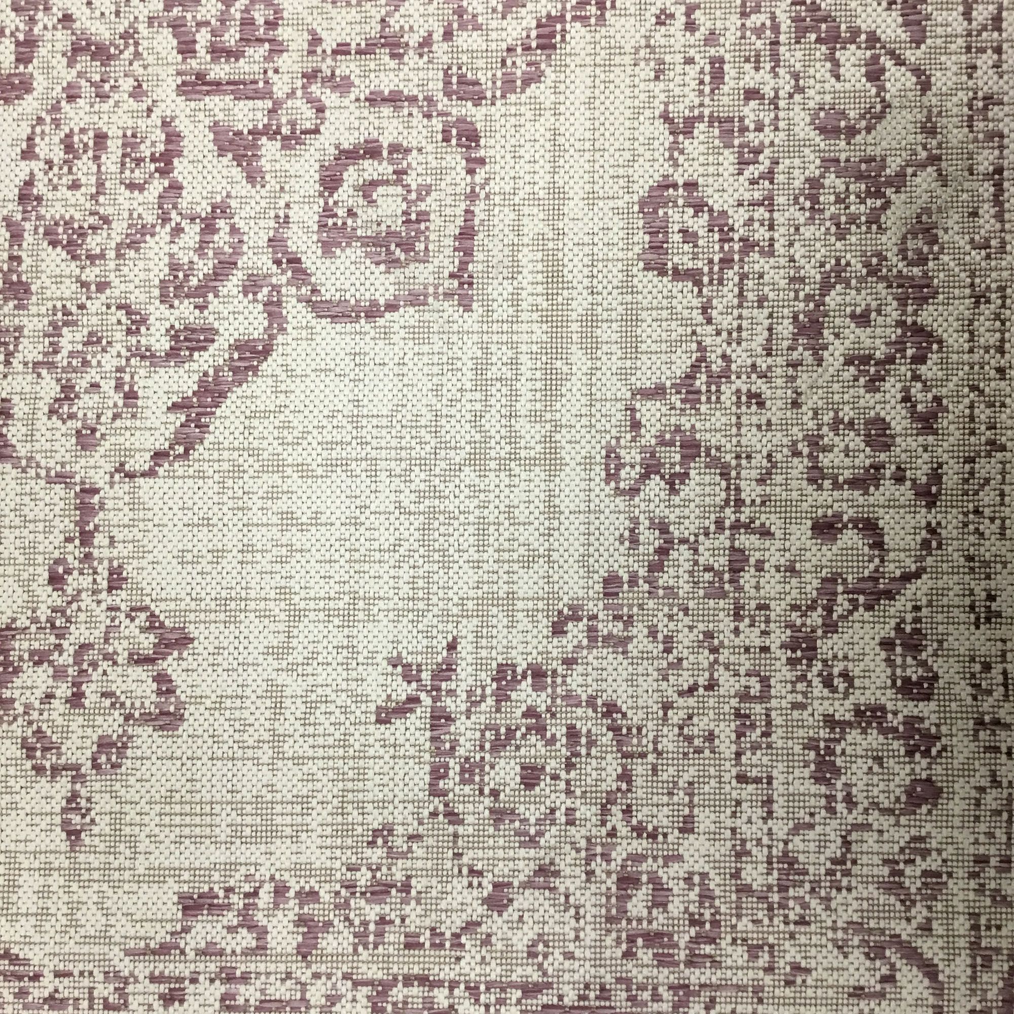 Peony Pink Flatweave Medium Indoor & outdoor Rug, (L)170cm x