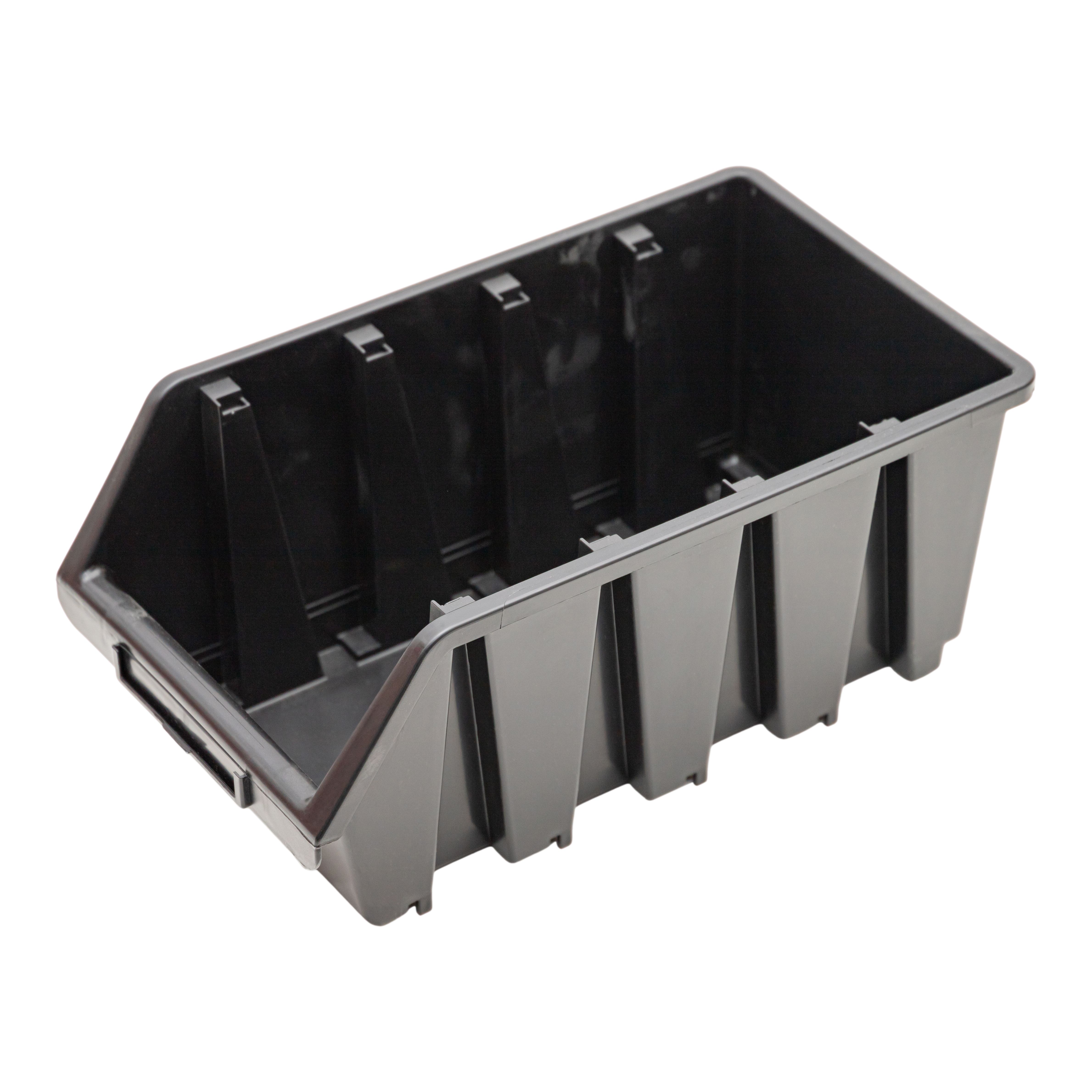 Performance Power Black Large Slimline Organiser bin