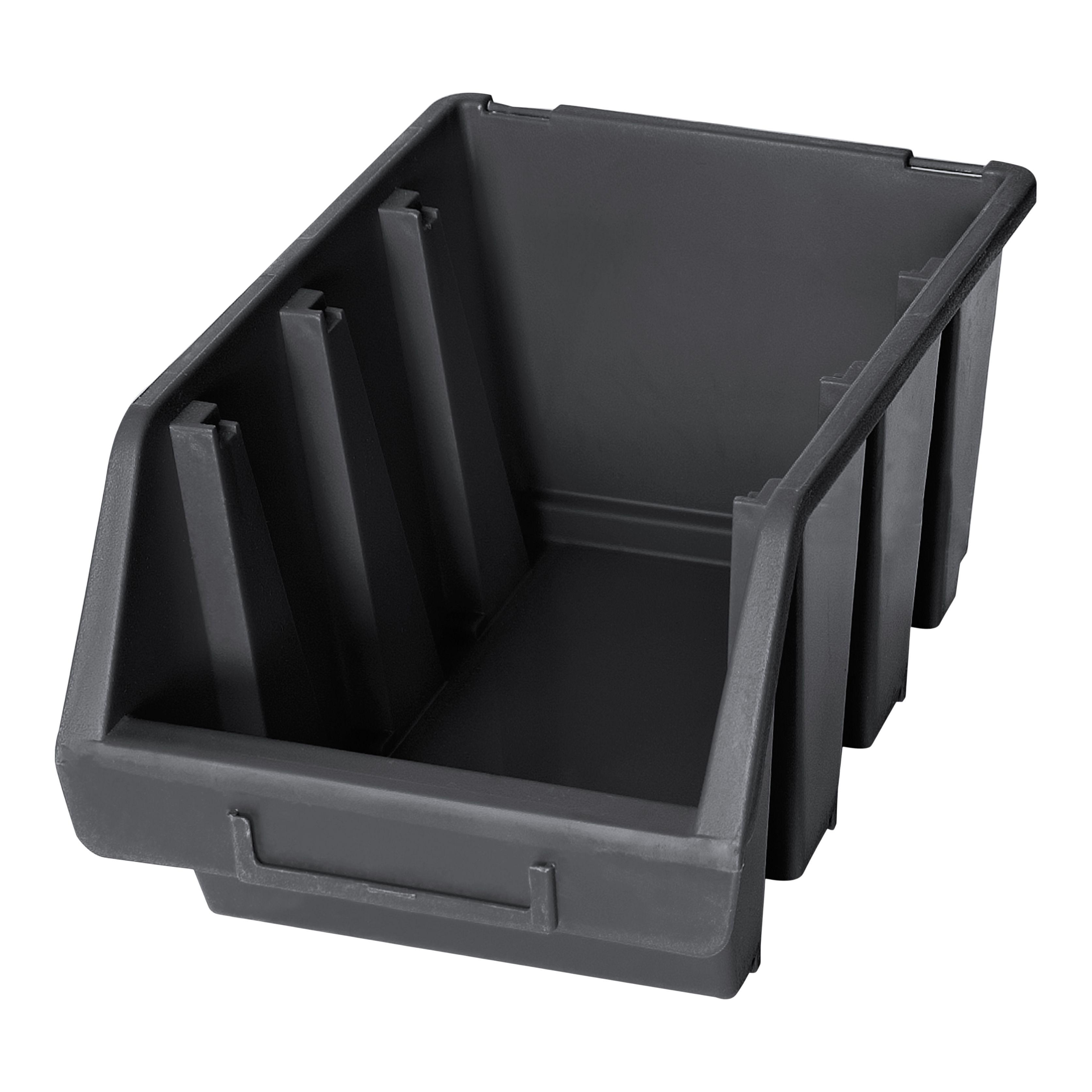 Performance Power Black Medium Slimline Organiser Bin DIY At B Q   Performance Power Black Medium Slimline Organiser Bin~5059340717821 01c