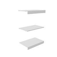 Perkin Matt white Top, base & shelf kit (W)800mm (D)478mm
