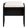 Perla Black Oak effect Dressing table stool