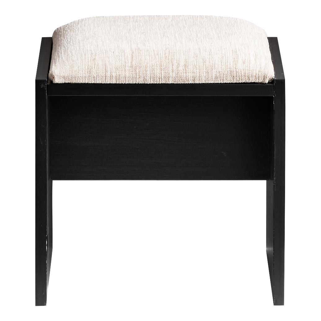 Perla Black Oak effect Dressing table stool | DIY at B&Q
