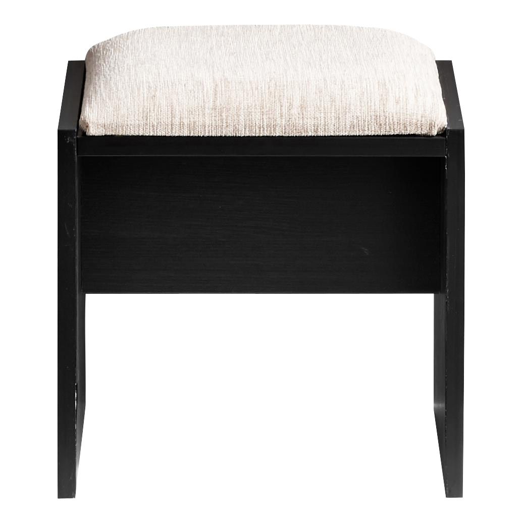 Black dressing store table stool