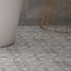 Perla Feature Matt Fleur-de-lis Stone effect Ceramic Wall & floor Tile, Pack of 9, (L)331mm (W)331mm