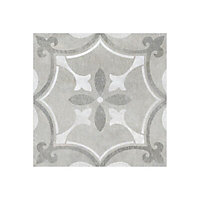 Perla Feature Matt Fleur-de-lis Stone effect Ceramic Wall & floor Tile, Pack of 9, (L)331mm (W)331mm
