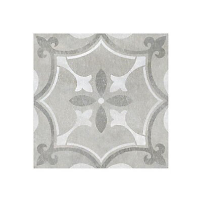 Perla Feature Matt Fleur De Lis Stone, Fleur De Lis Ceramic Tile