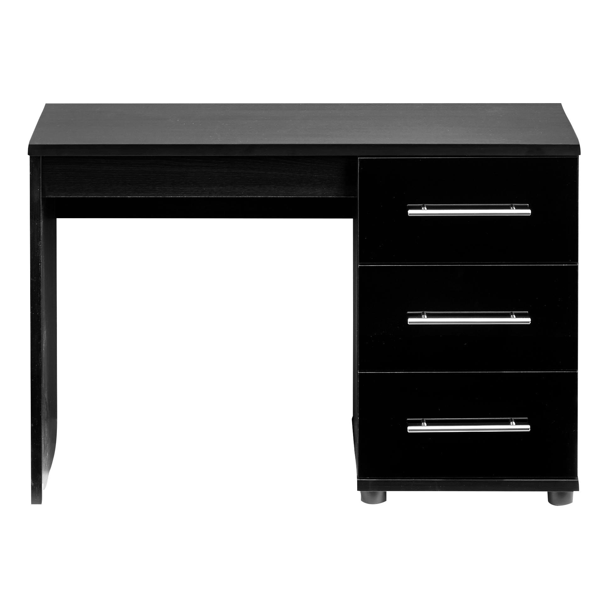 Perla Gloss black oak effect Dressing table (H)662mm (W)996mm (D)424mm