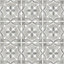 Perla Grey Patterned Ceramic Wall & floor Tile, Pack of 11, (L)300mm (W)300mm