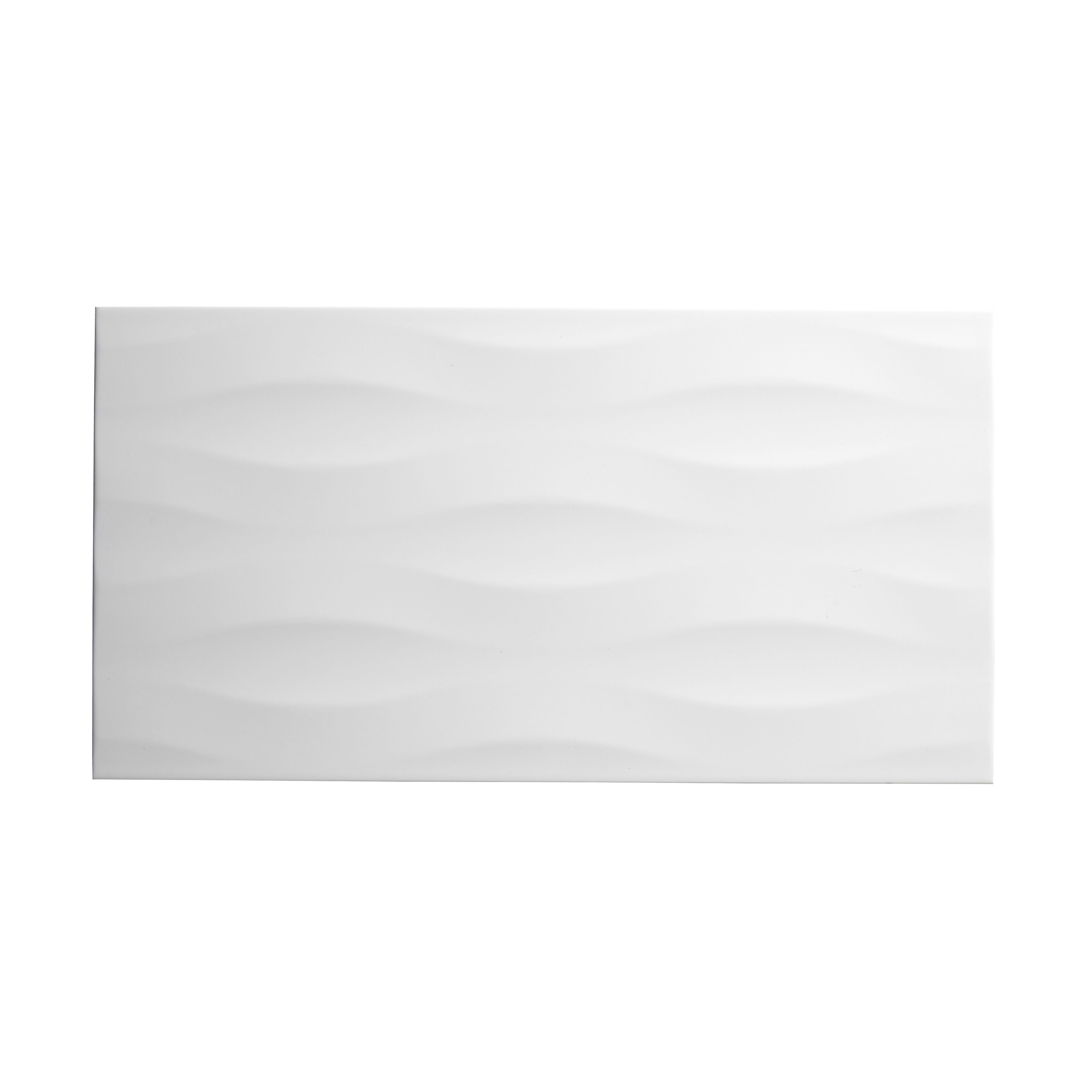 Perouso White 3D decor Ceramic Wall Tile