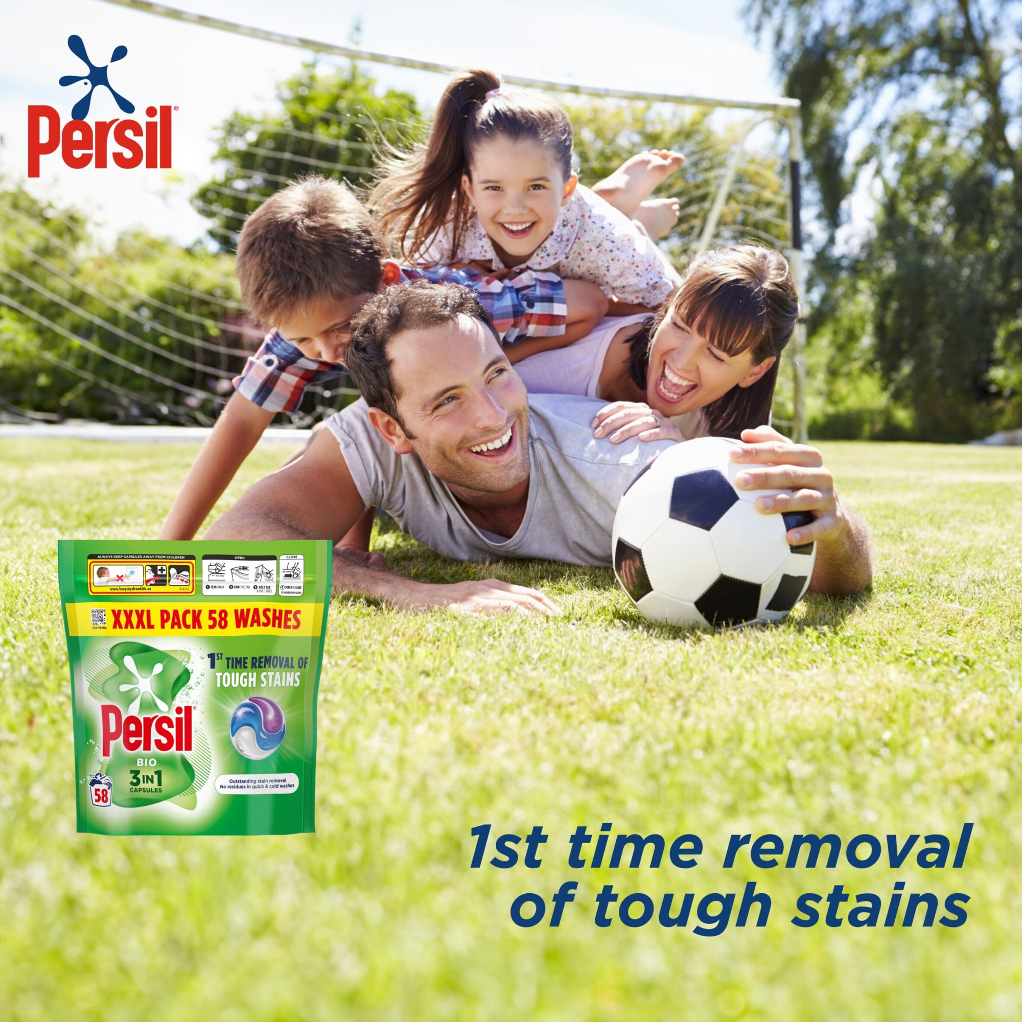 Persil Non Bio 3-in-1 XXXL pack Washing capsules, 58W