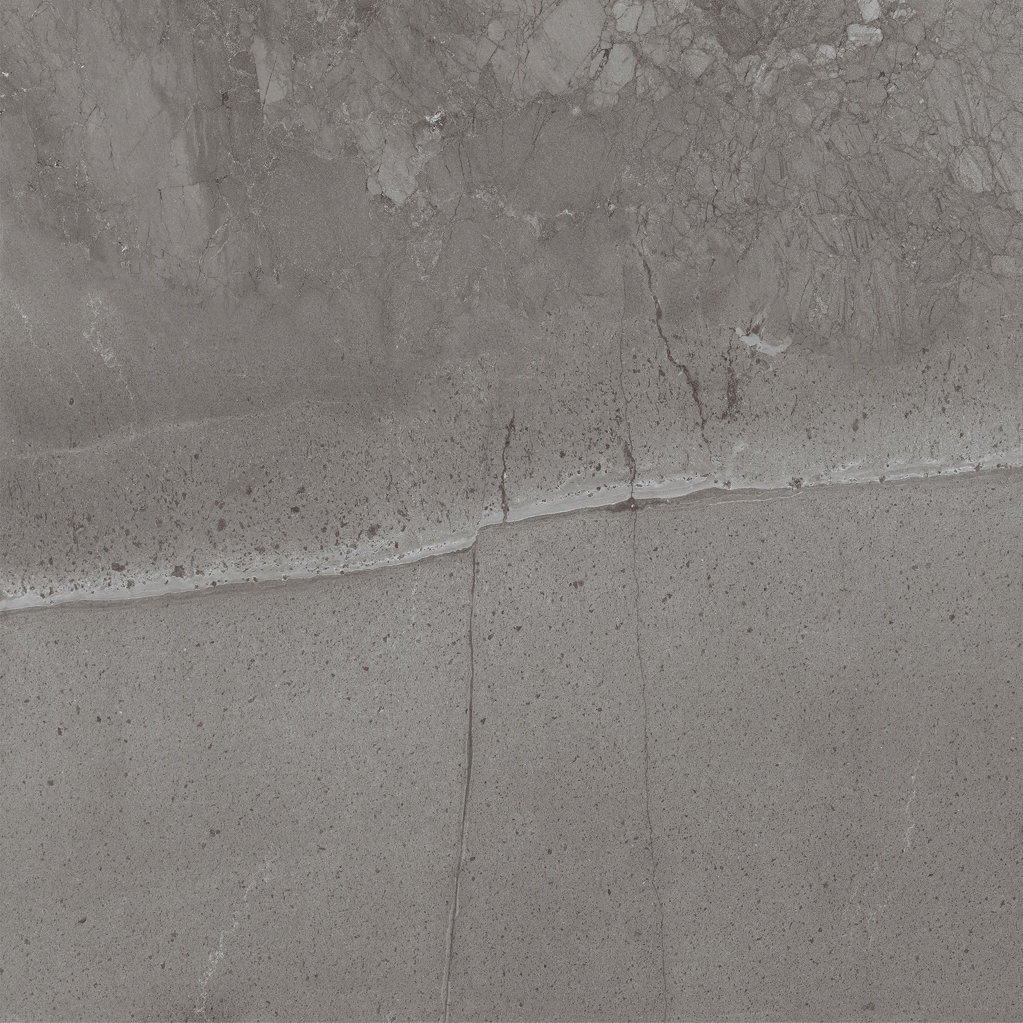 Pesaro Anthracite Matt Stone effect Porcelain Indoor Wall & floor Tile, (L)600mm (W)600mm, 1.08m²