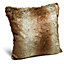 Petersberg Faux fur Brown Cushion (L)45cm x (W)45cm