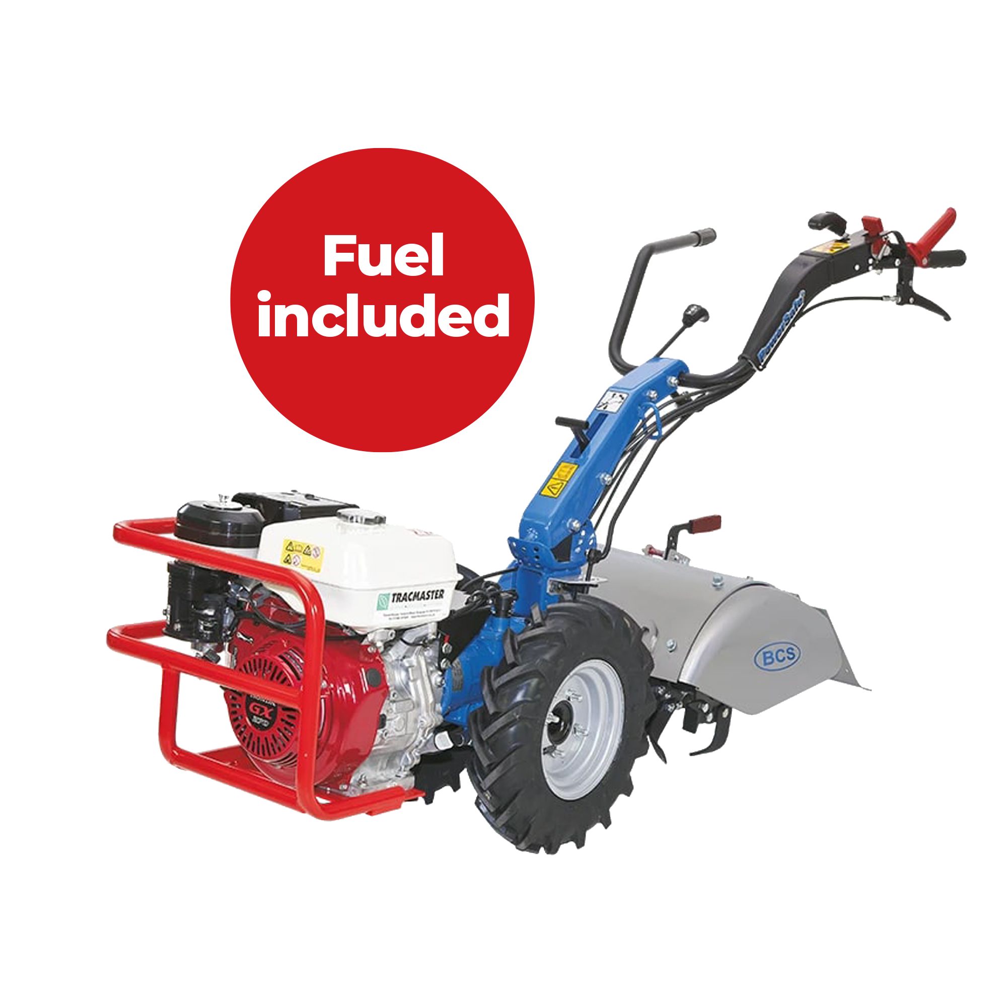 Petrol 5.3L Rotavator bundle 73kg - Weekend hire