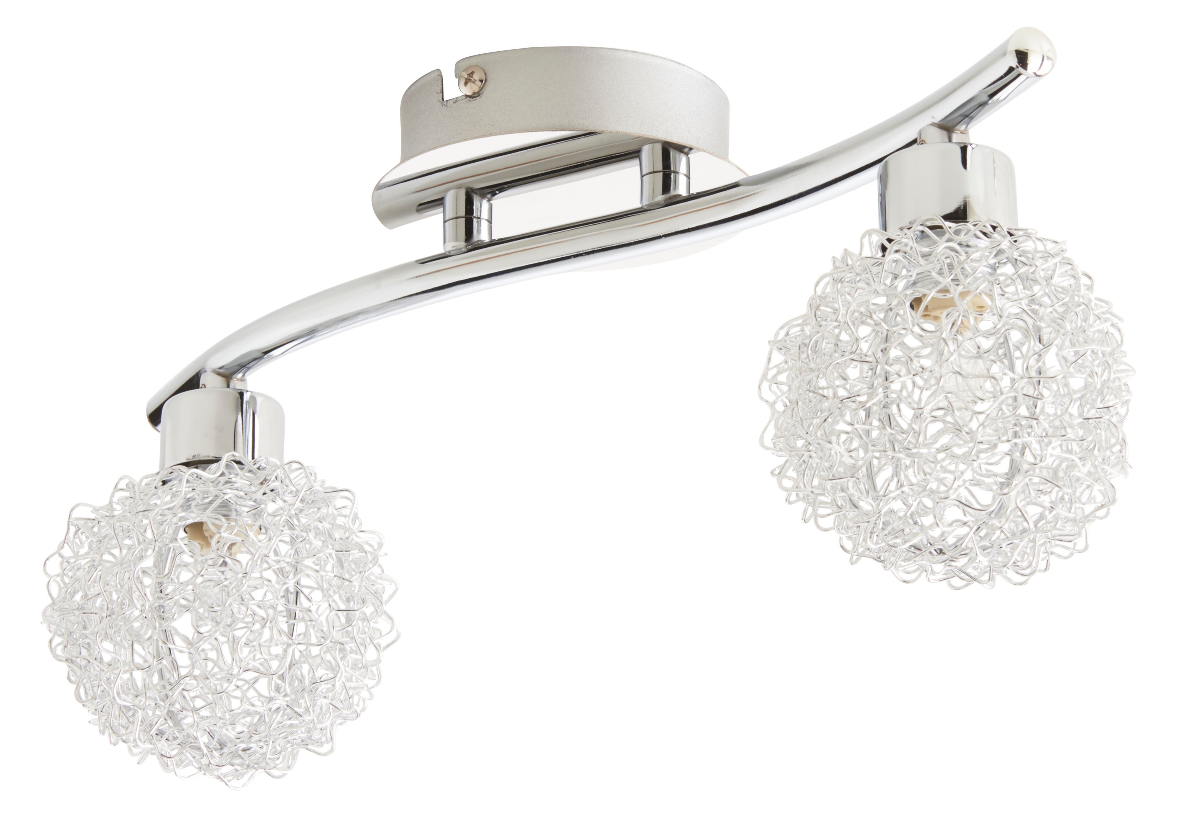 Phaidros Chrome effect 2 Light Spotlight