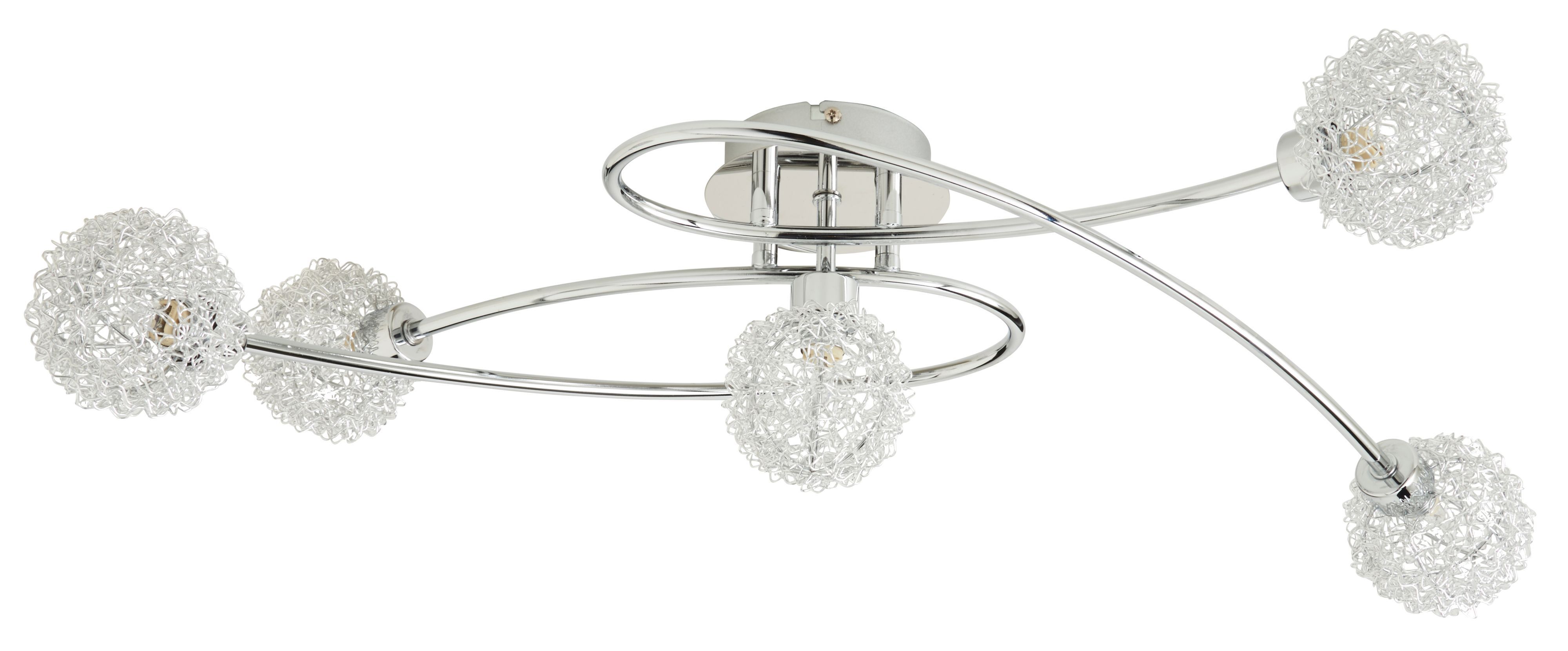 Phaidros Chrome effect 5 Light Spotlight