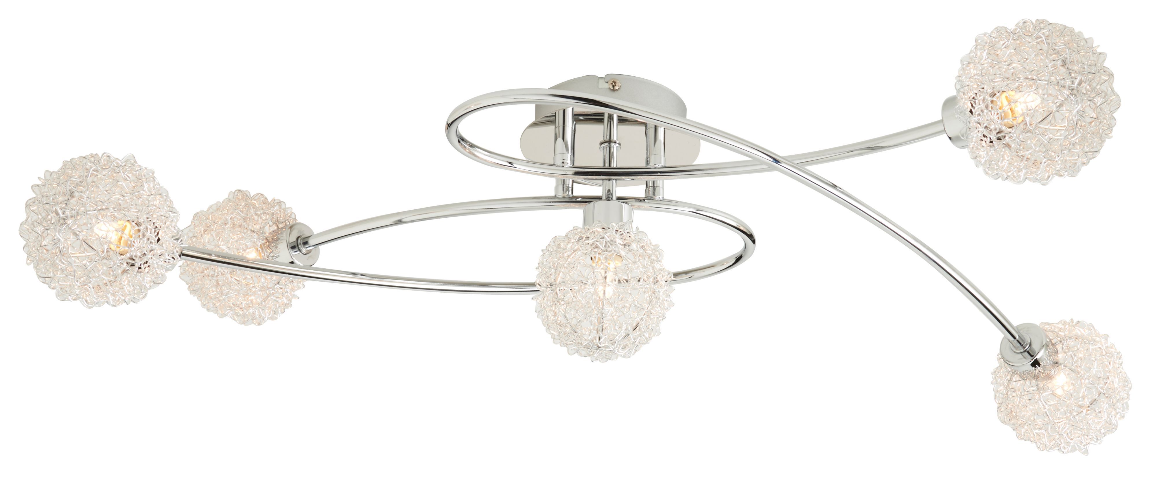 Phaidros Chrome effect 5 Light Spotlight