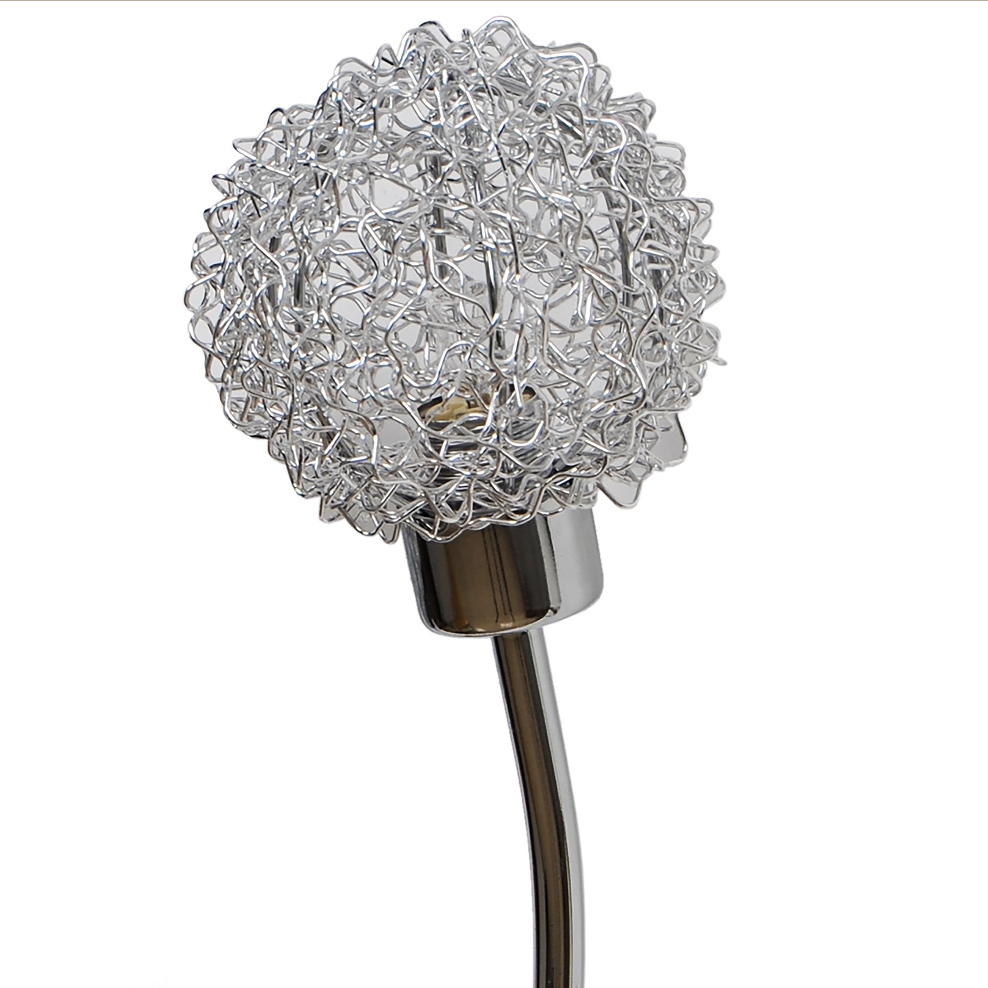 Phaidros Chrome effect Double Wired Wall light