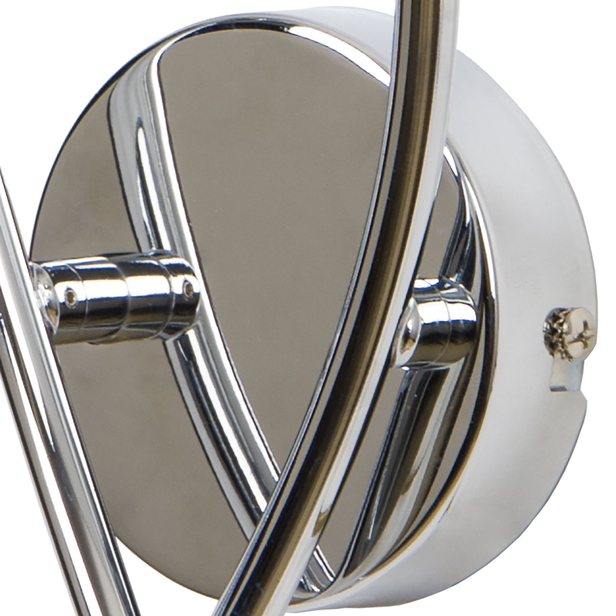 Phaidros Chrome effect Double Wired Wall light