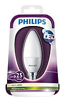 Philips 4W 250lm Candle Warm white LED Light bulb