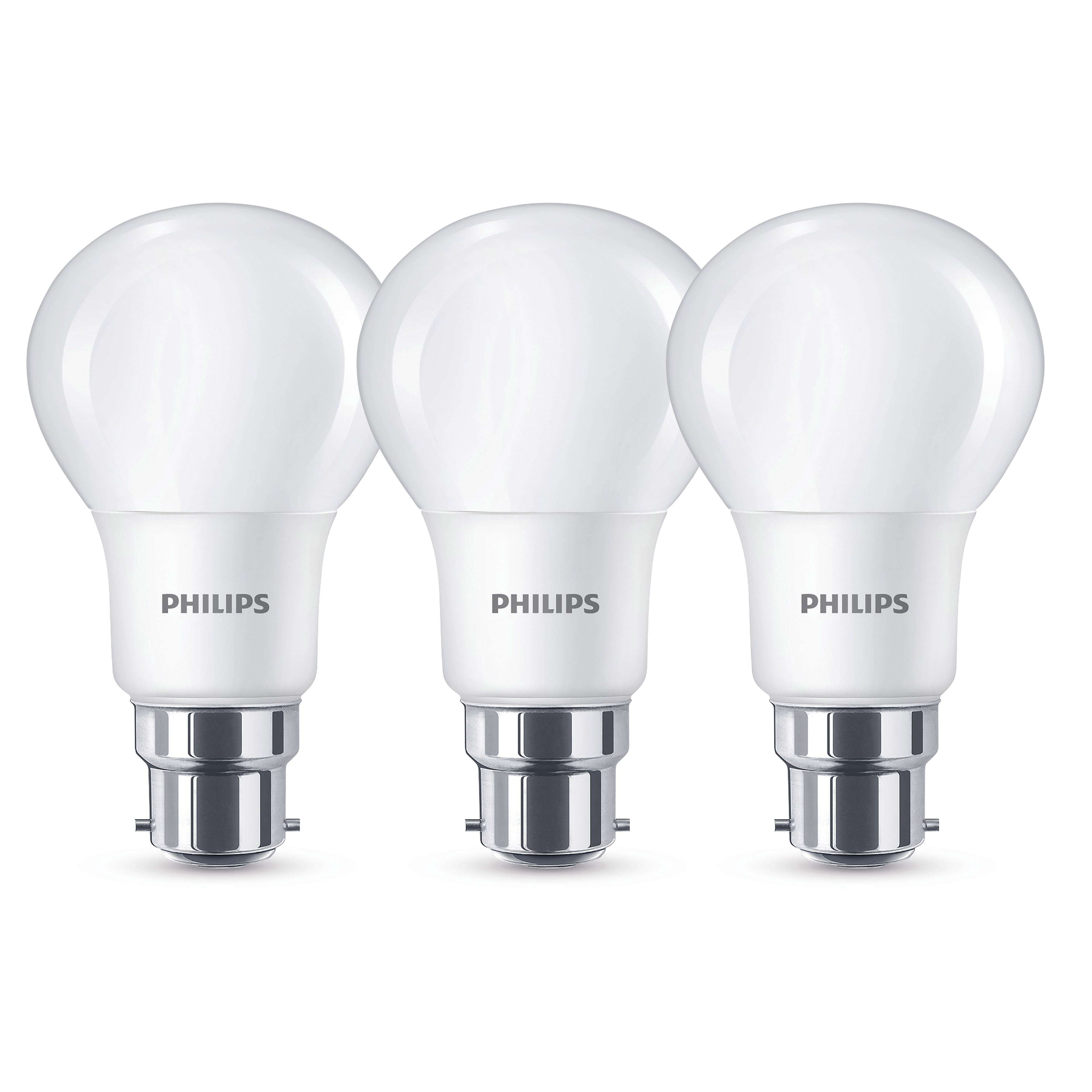 Philips B22 13W 1521lm Warm white LED Light bulb, Pack of 3