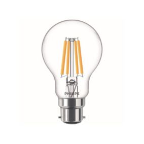 Philips B22 2.3W 485lm Transparent A60 Warm white LED Light bulb