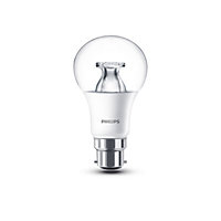 Philips B22 470lm LED Dimmable GLS Light bulb