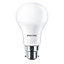 Philips B22 6W 470lm Classic Warm white LED Light bulb