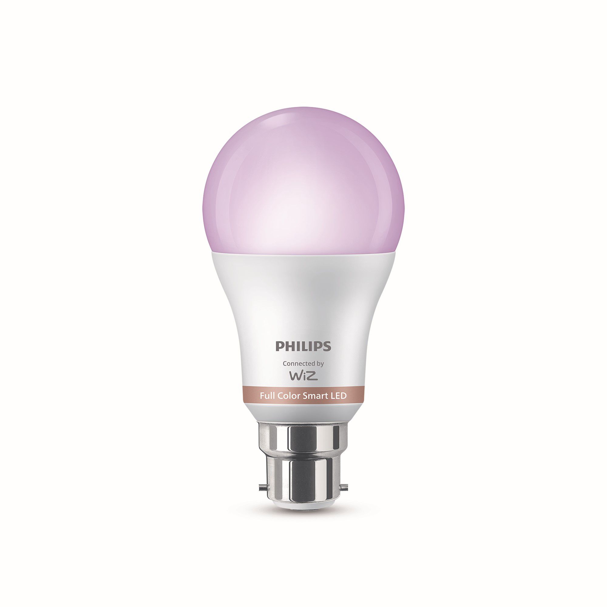 Philips B22 LED RGB & tunable white A60 Dimmable Smart bulb Pack of 2