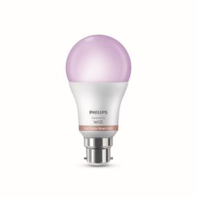 Philips B22 LED RGB & tunable white A60 Dimmable Wi-Fi & Bluetooth Smart bulb, Pack of 2
