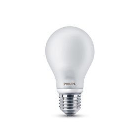 Philips Classic E27 7W 470lm Frosted A60 Cool white LED Light bulb