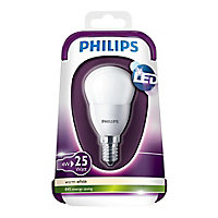 Philips E14 4W 250lm Mini globe Warm white LED Light bulb