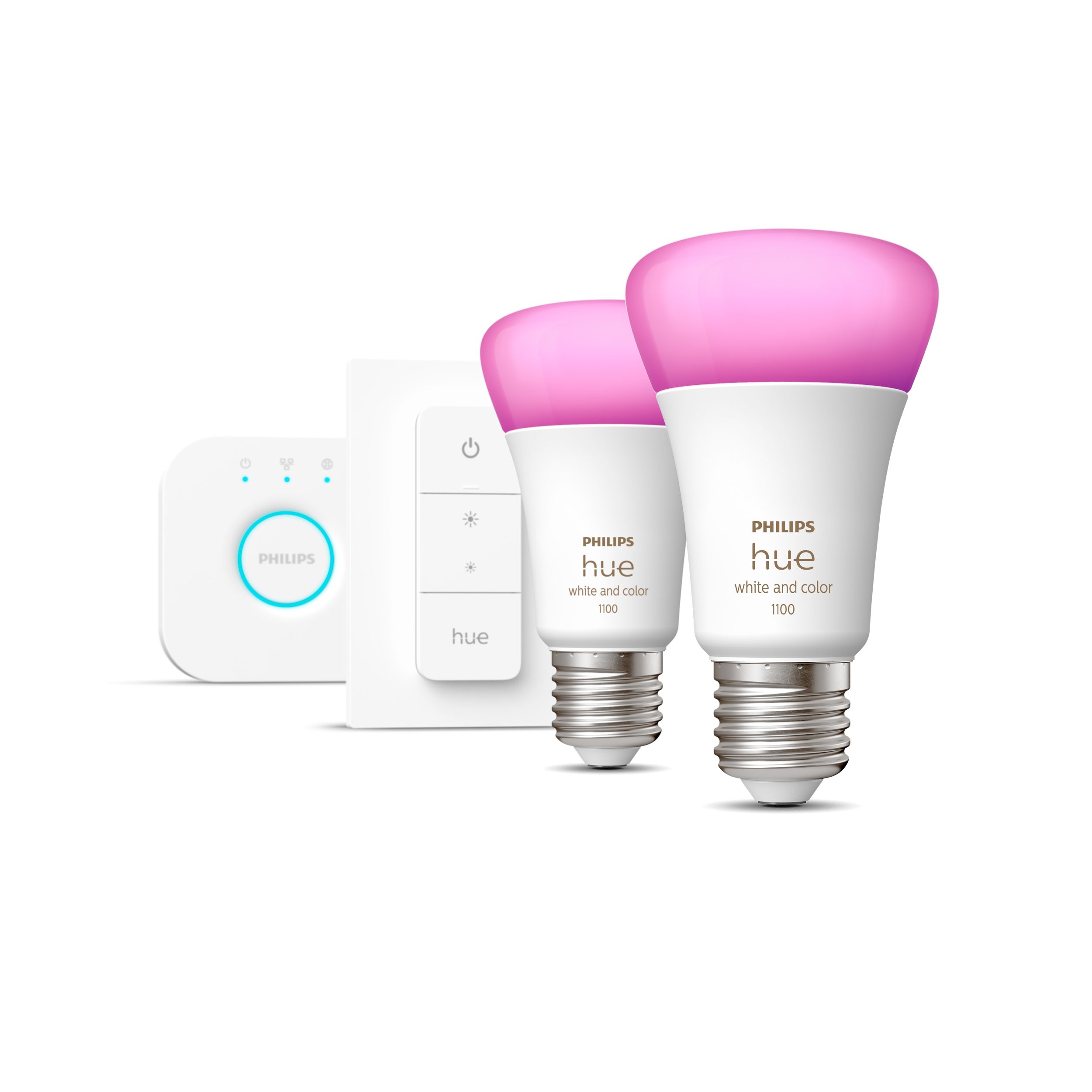 Philips E27 LED Cool white & warm white A60 Non-dimmable Smart lighting starter kit