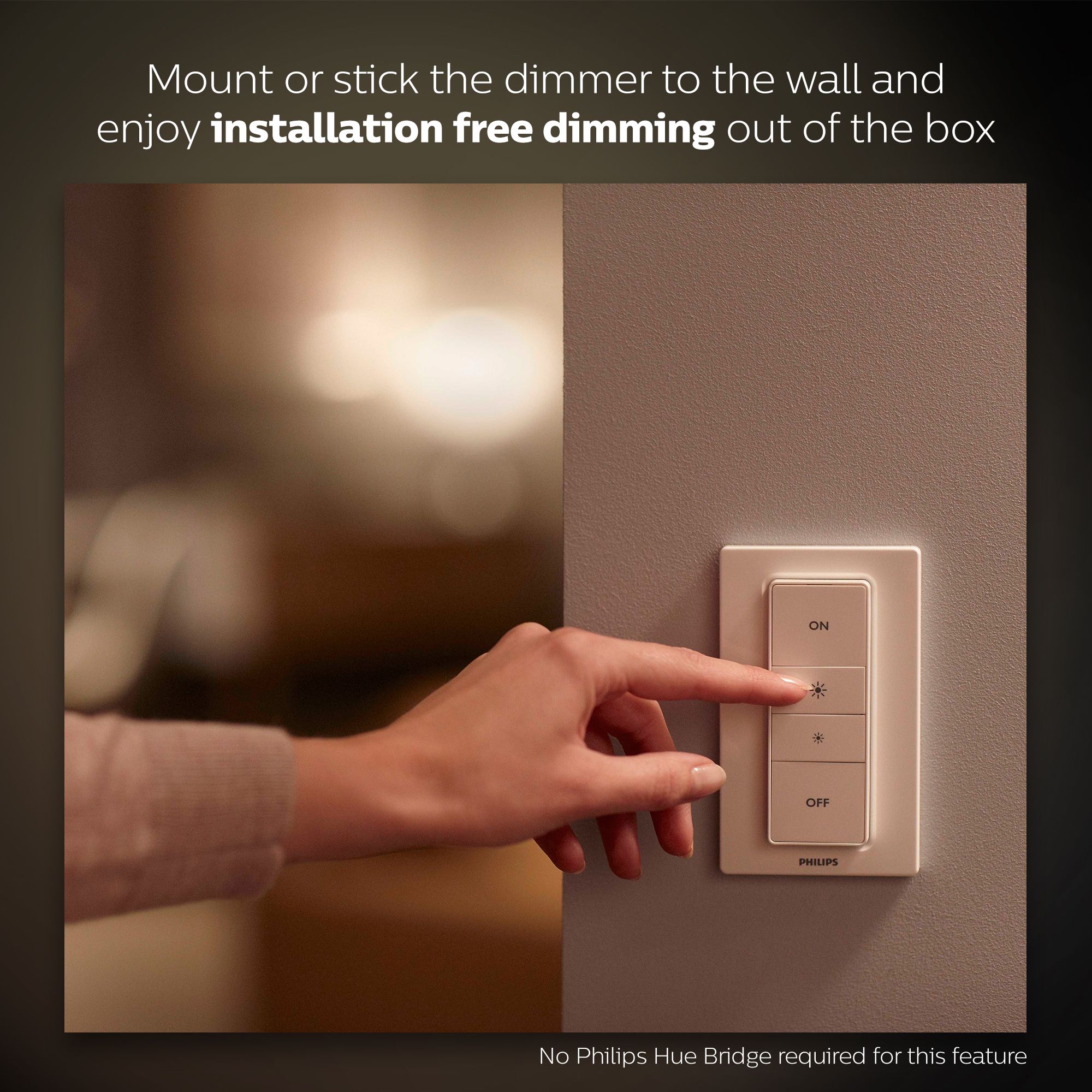 Philips E27 LED White A60 Dimmable Smart lighting kit