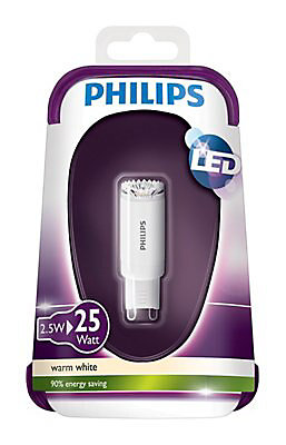 Philips G9 2.5W 204lm Capsule Warm white LED Light bulb at B&Q