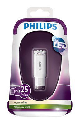 Ampoule LED G9, G9 LED 2,5W équivalent 25W Lampe Halogène, Blanc