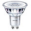 Philips GU10 4.6W 390lm GLS Ice white LED Light bulb, Pack of 3