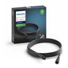 Philips Hue 10A Black Extension lead, 5m