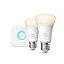 Philips Hue E27 LED Cool white & warm white A60 Non-dimmable Smart lighting starter kit