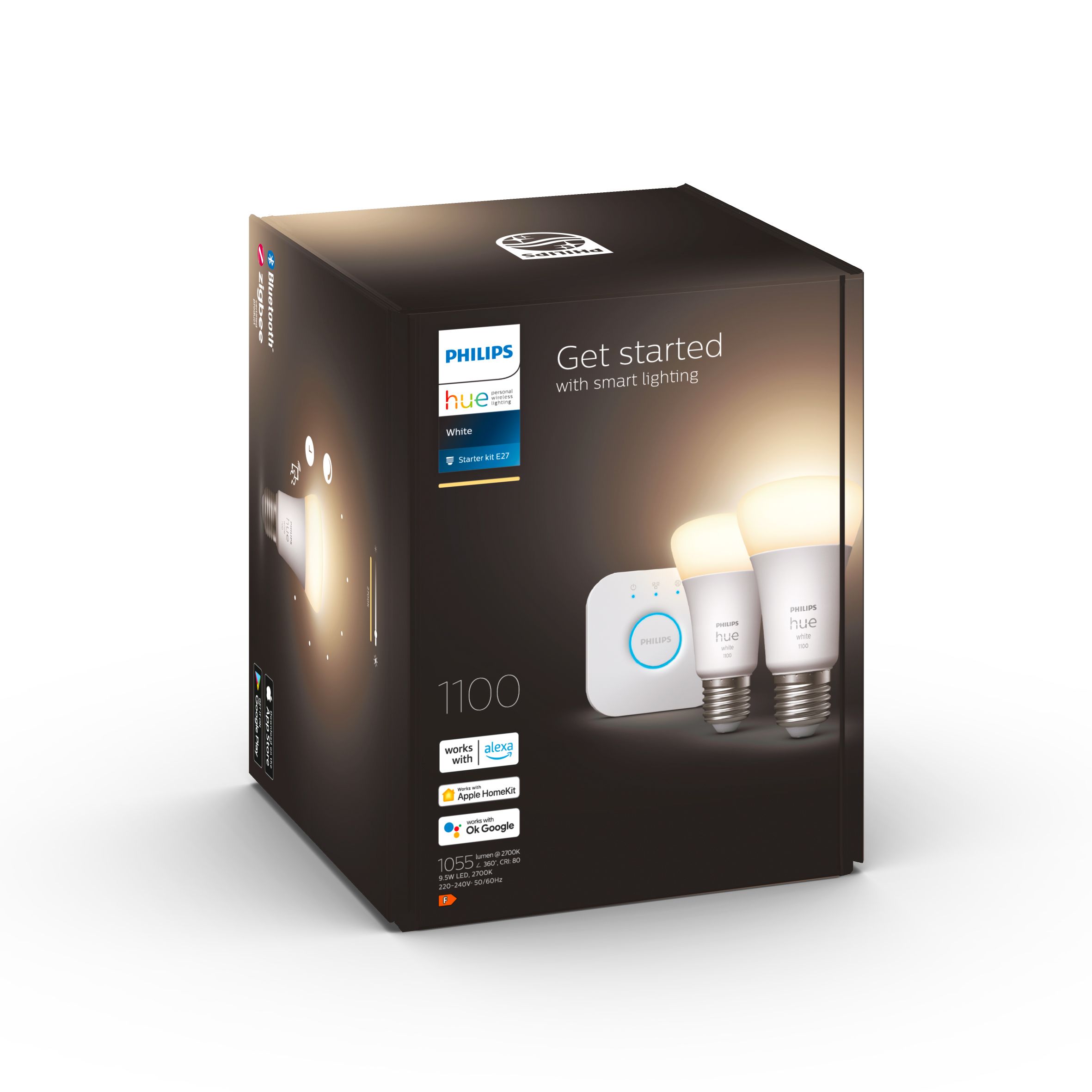 Philips Hue スタータセット A60 Amazon.com: Philips Hue White and Color Ambiance Base Lumen