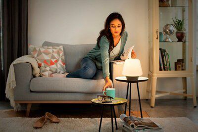 Philips Hue LED Black Wireless Smart Table lamp