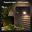 Philips Hue outdoor hue Black Mains-powered Warm white LED Wall light 2300lm