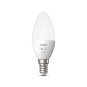 Philips Hue SES LED Cool white Candle Dimmable Bluetooth Smart Light bulb