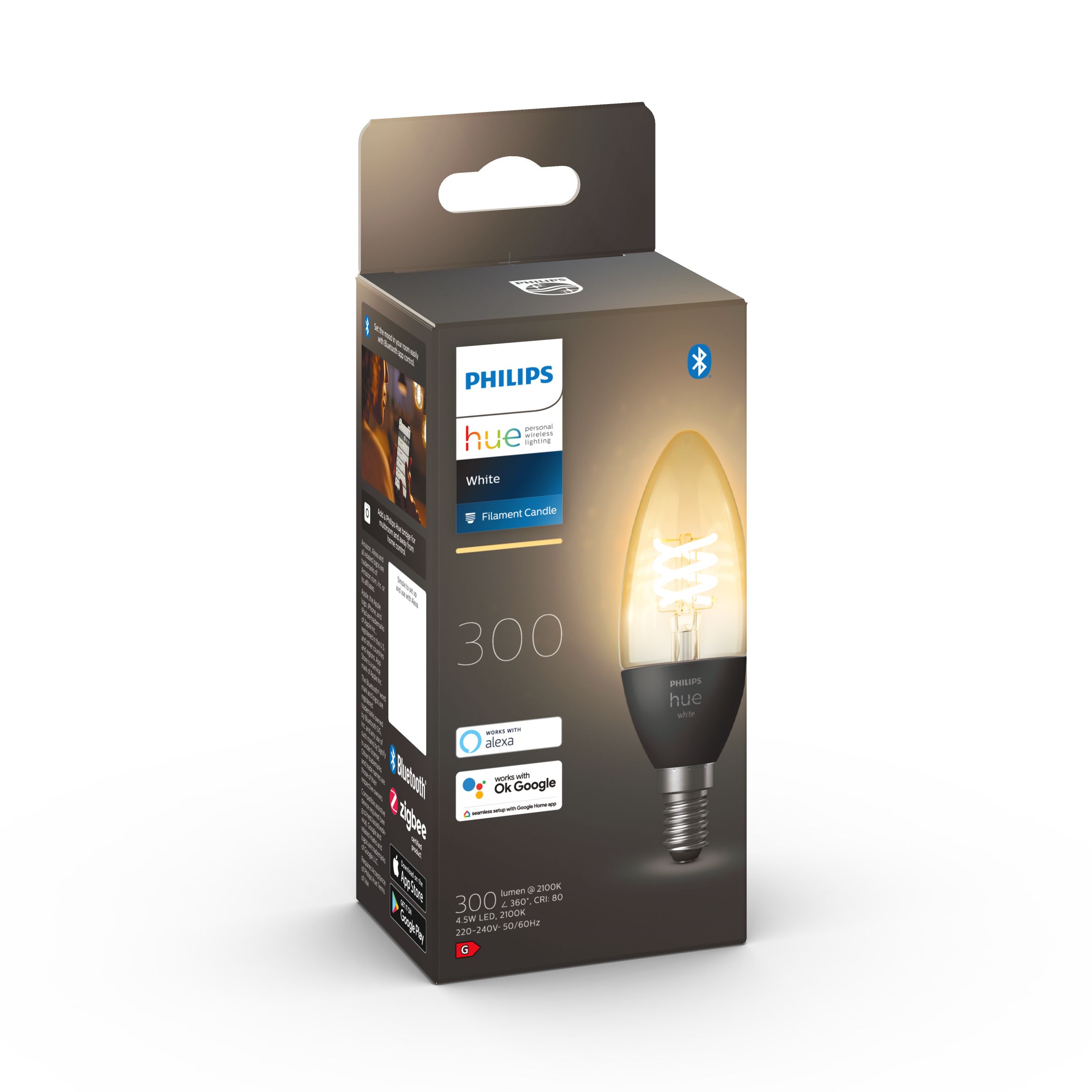 Philips Hue SES LED Cool white & warm white Candle Non-dimmable Light bulb