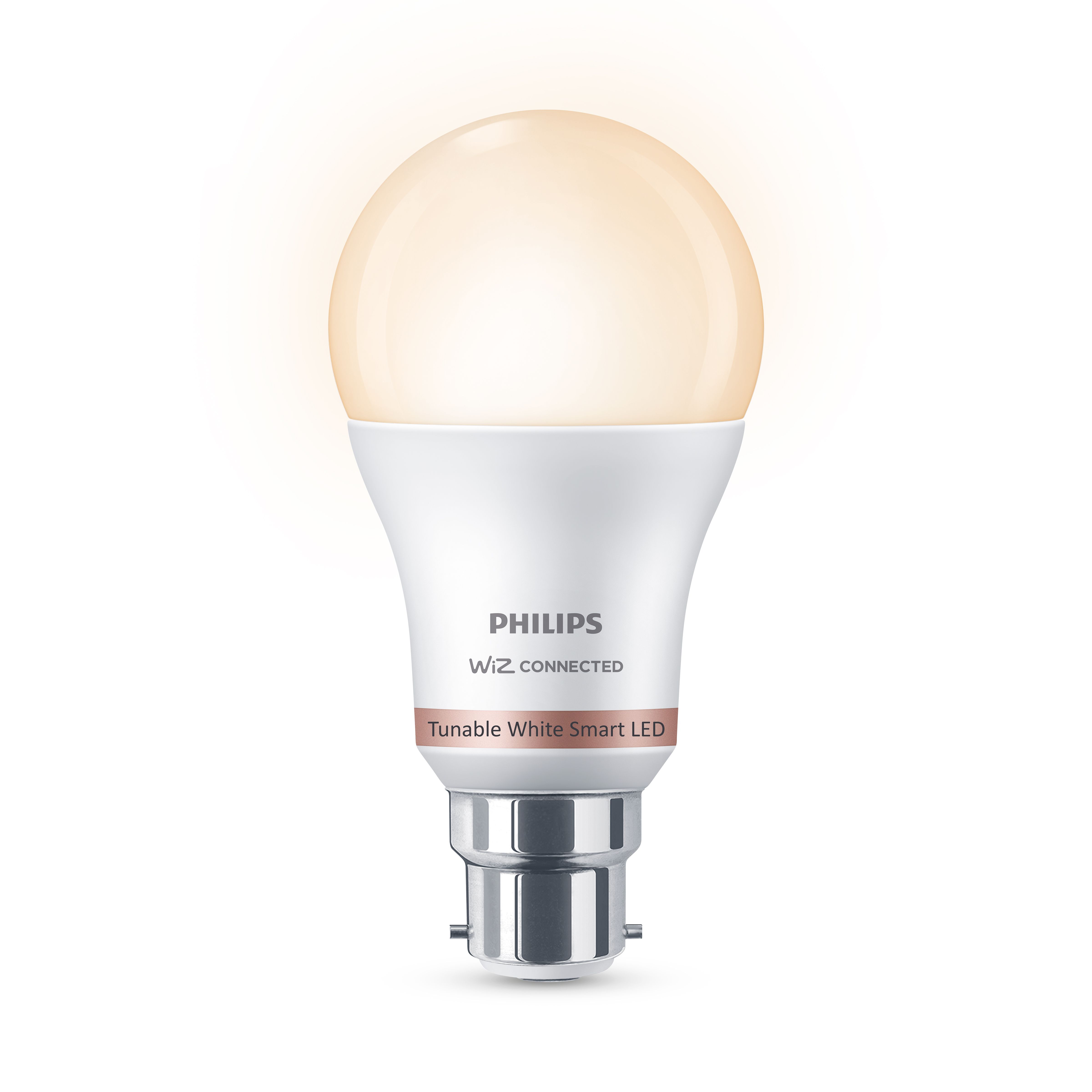 Philips WiZ B22 60W LED Cool white & warm white A60 Non-dimmable Frosted Light bulb