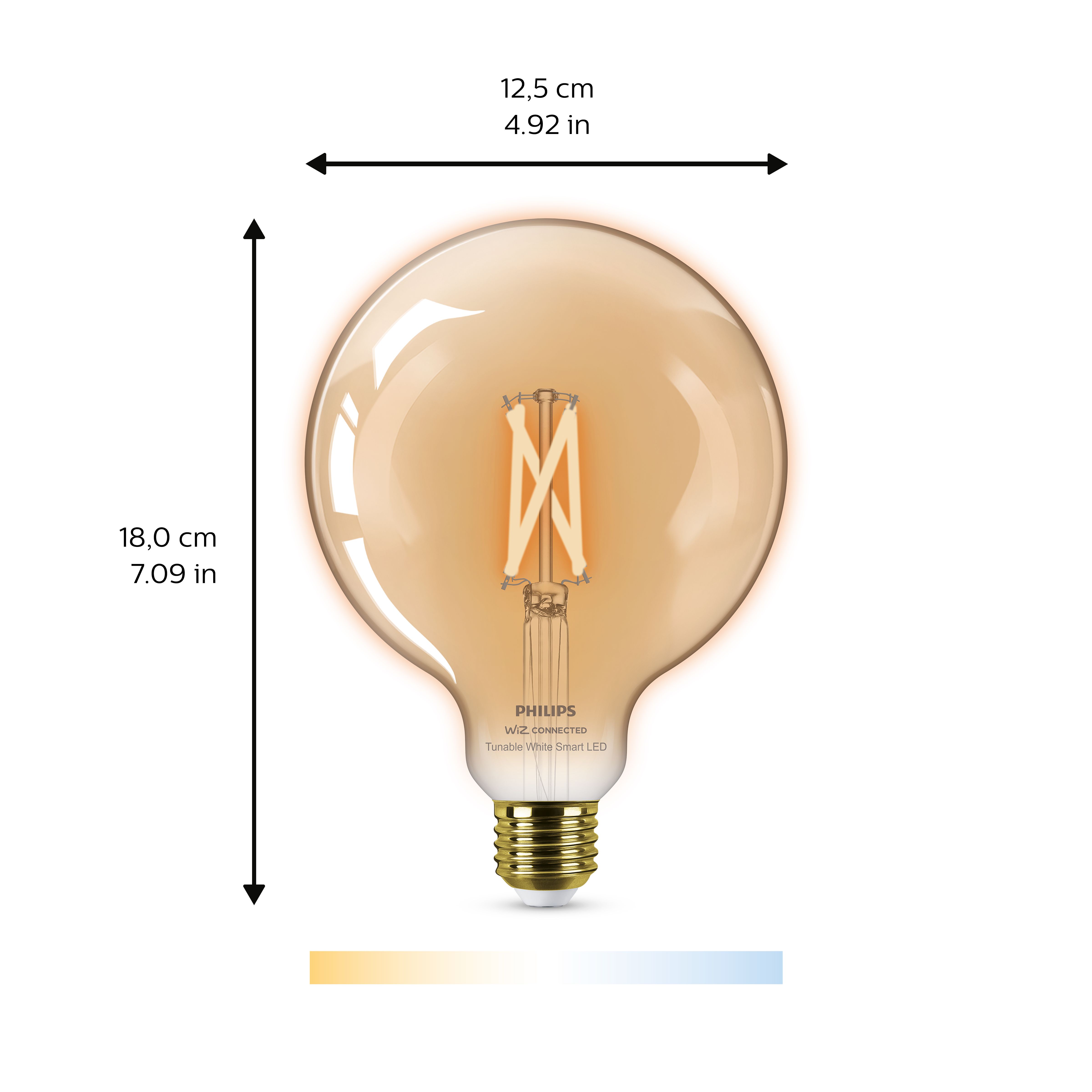 Philips WiZ E27 50W LED Cool white & warm white Non-dimmable Light bulb