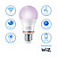 Philips WiZ E27 60W LED Cool white, RGB & warm white A60 Dimmable Light bulb
